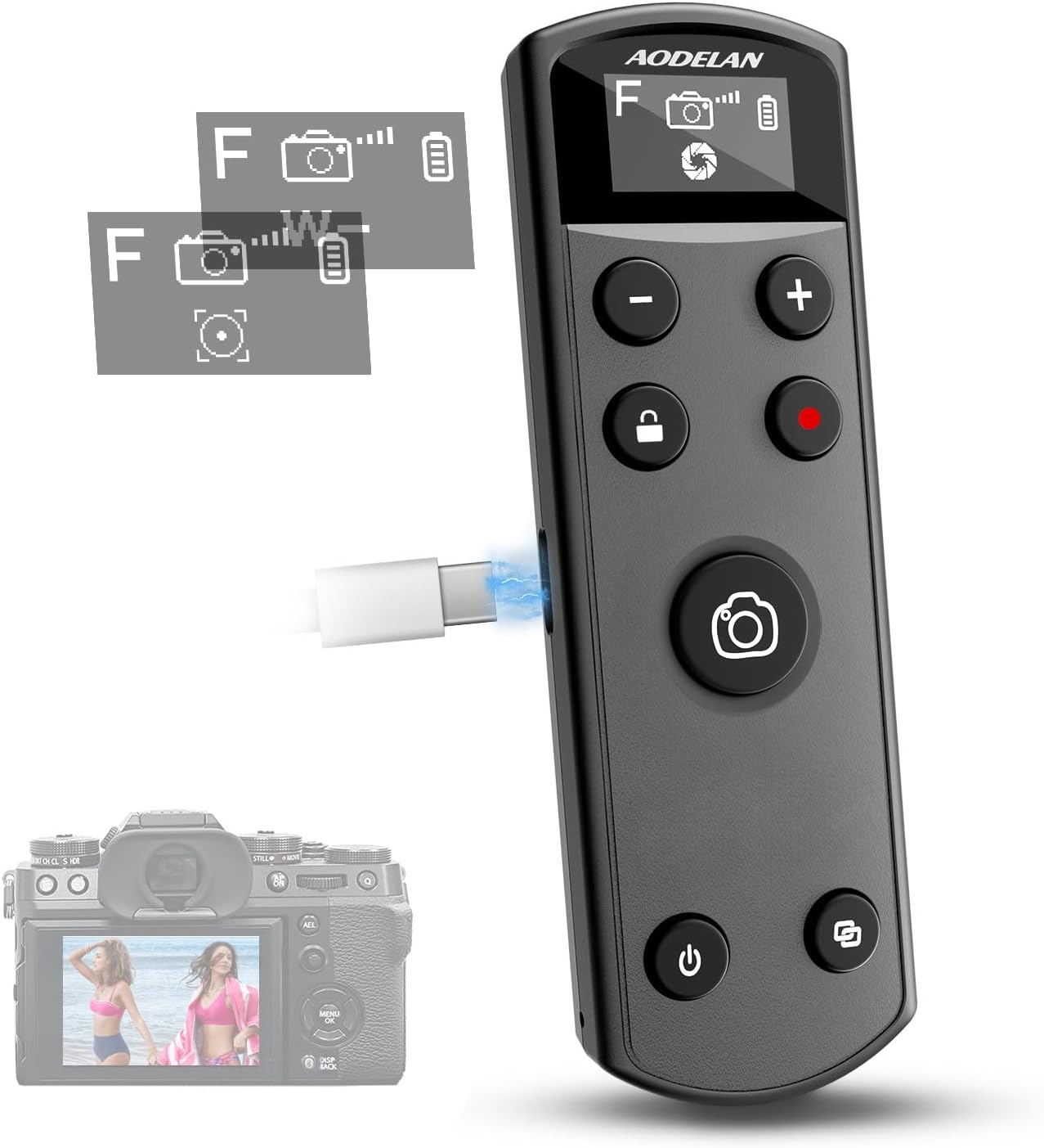 Fujifilm Camera X100Vi - جهاز تحكم عن بعد أسود USB-C